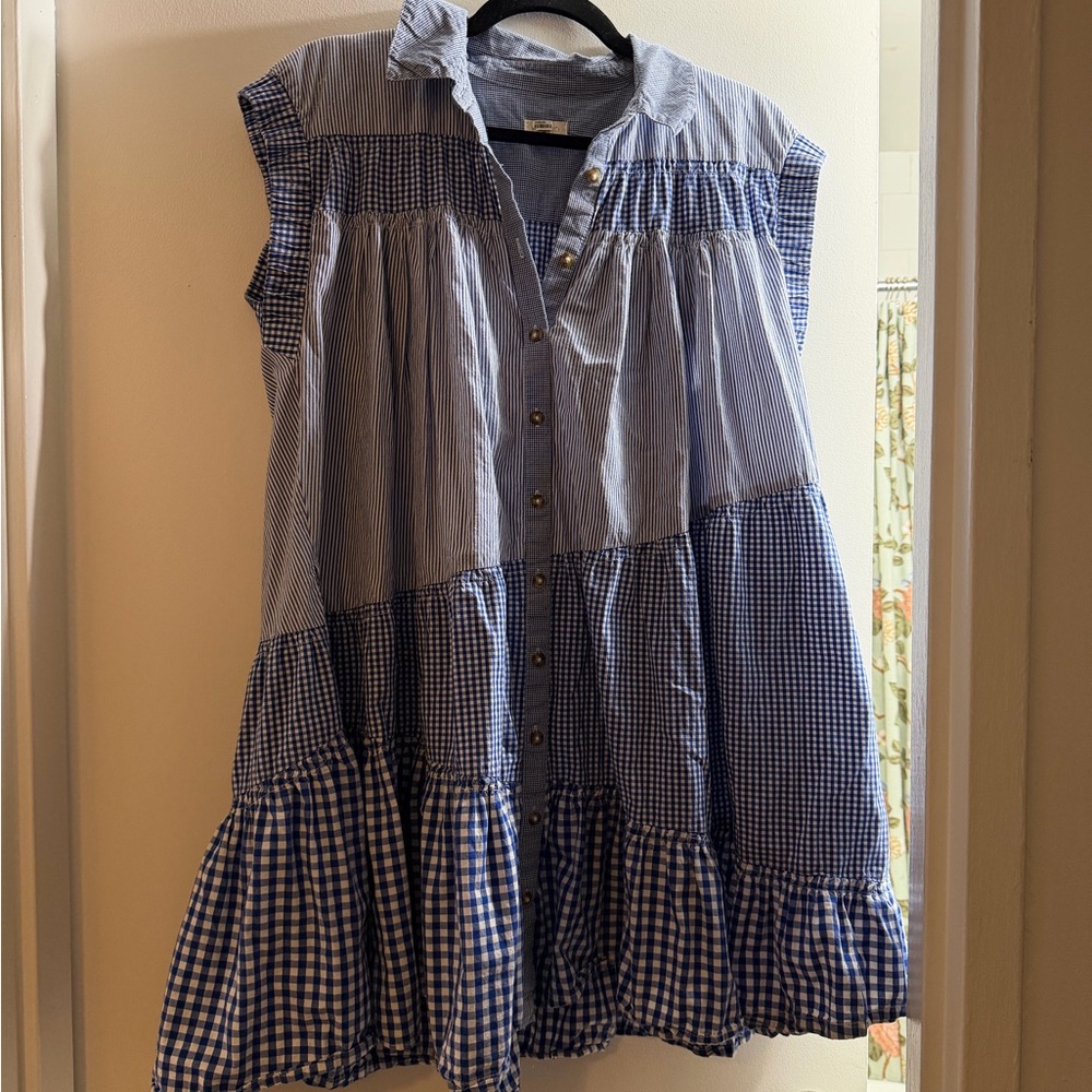 Plaid mini dress